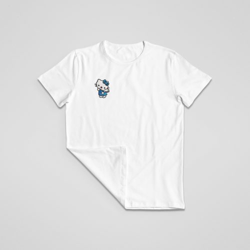 Buttercup round neck embroidered t-shirt (white)