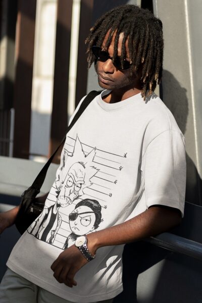 Ricky and Morty Oversize Round neck t-SHirt 1