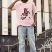 SX8 Life Chimp in skate park Oversized T-shirt