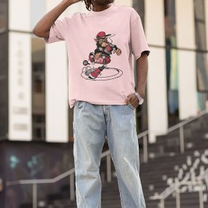 SX8 Life Chimp in skate park Oversized T-shirt