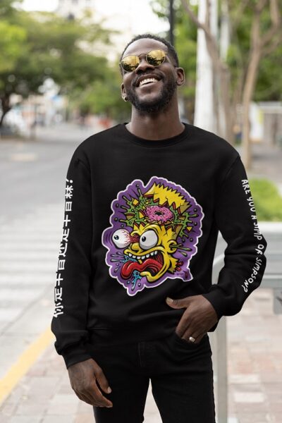 Simpson Crew neck sweatshirt (black)