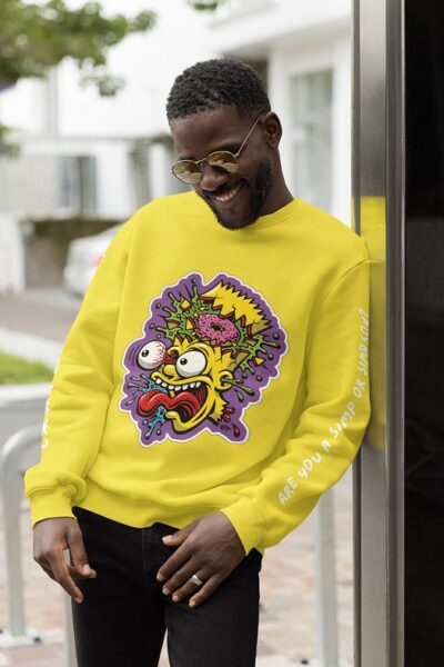 Simpson Crew neck sweatshirt (yellow)