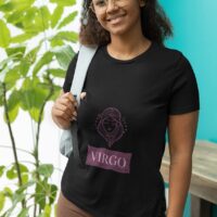 Virgo print Round neck T shirt