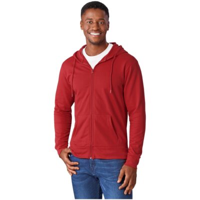 Mens Bravo Hooded Sweater red