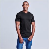 Black T Shirt Super Club 165 V-Neck