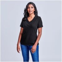 Black T Shirt Super Club 165 V-Neck