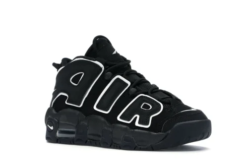 Nike Air More Uptempo Black & White Sneakers