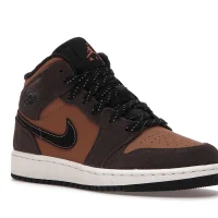 Nike Air Jordan 1 Mid SE “Dark Chocolate” Sneakers