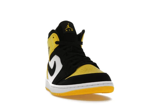 Air Jordan 1 Mid "Yellow Toe Black" Sneakers