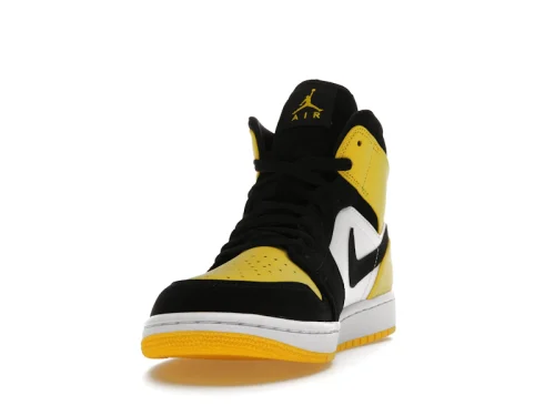 Air Jordan 1 Mid "Yellow Toe Black" Sneakers