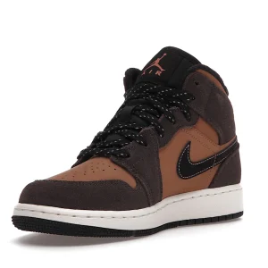 Nike Air Jordan 1 Mid SE “Dark Chocolate” Sneakers