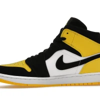 Air Jordan 1 Mid “Yellow Toe Black” Sneakers