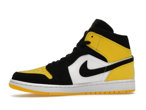 Air Jordan 1 Mid "Yellow Toe Black" Sneakers