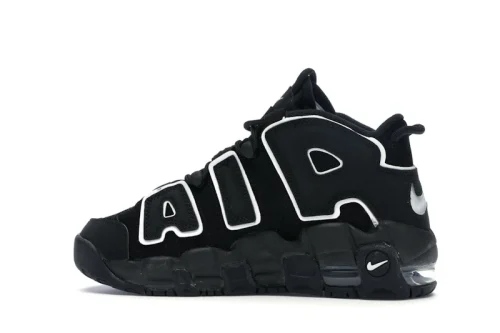 Nike Air More Uptempo Black & White Sneakers