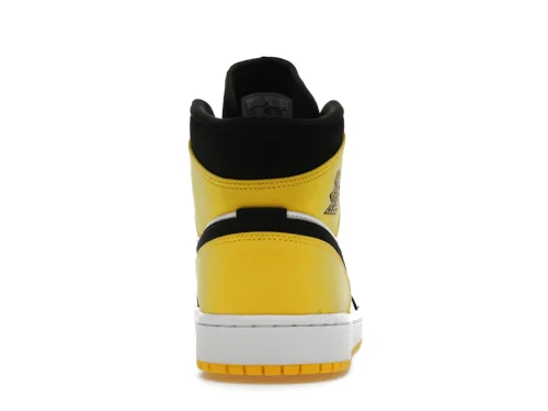 Air Jordan 1 Mid "Yellow Toe Black" Sneakers