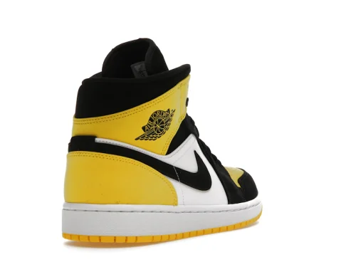 Air Jordan 1 Mid "Yellow Toe Black" Sneakers