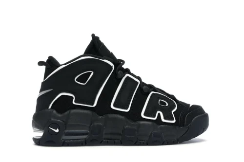 Nike Air More Uptempo Black & White Sneakers