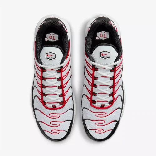 Nike Air Max Plus Pure Platinum/University Red Shoes
