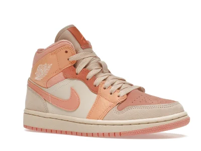 Jordan 1 Mid Apricot Orange - Image 4