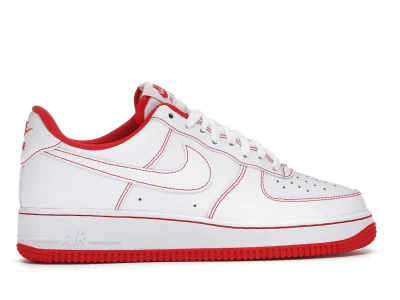 Nike Air Force 1 Low '07 White University Red - Image 9