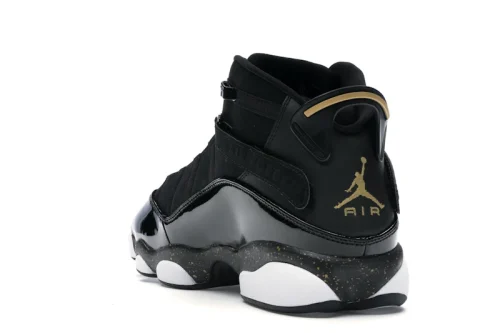 Jordan 6 Rings Black Metallic Gold White