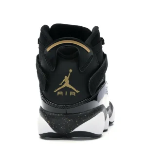 Jordan 6 Rings Black Metallic Gold White