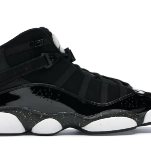 Jordan 6 Rings Black Metallic Gold White