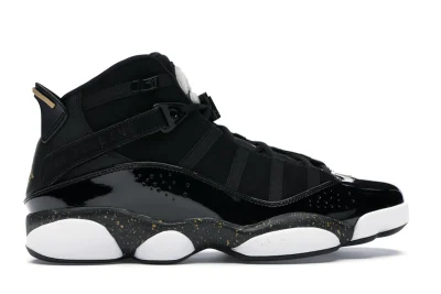 Jordan 6 Rings Black Metallic Gold White