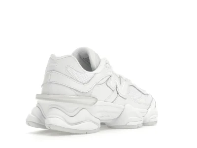 New Balance 9060 Triple White - Image 4