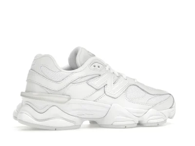 New Balance 9060 Triple White - Image 3