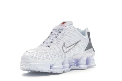 Nike Shox TL White Metallic Silver - Image 12