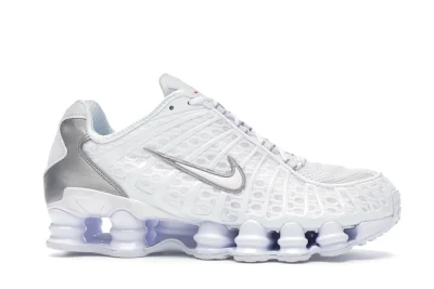 Nike Shox TL White Metallic Silver - Image 2