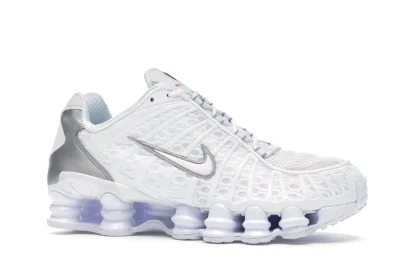 Nike Shox TL White Metallic Silver - Image 16