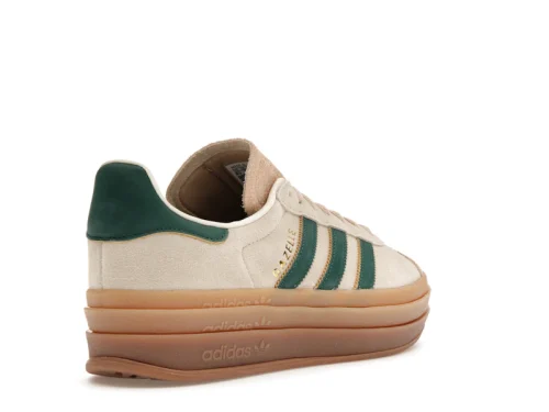 Adidas Gazelle Bold Magic Beige Collegiate Green
