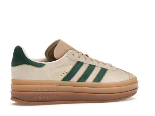 Adidas Gazelle Bold Magic Beige Collegiate Green