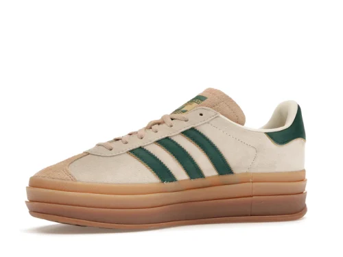 Adidas Gazelle Bold Magic Beige Collegiate Green