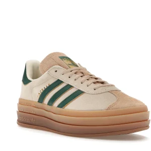 Adidas Gazelle Bold Magic Beige Collegiate Green