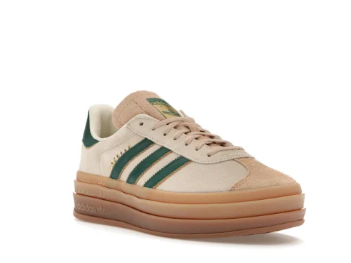 Adidas Gazelle Bold Magic Beige Collegiate Green