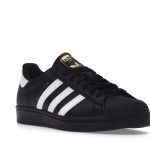 Adidas Superstar Core Black Cloud White Gold Sneakers