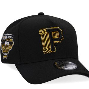 New Era Pittsburgh Pirates 2006 All-Star Game A-Frame 9FORTY Snapback Hat – Black/Yellow Adjustable Cap